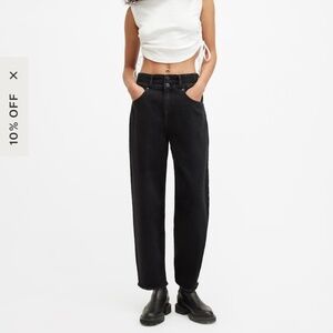 AllSaints Hailey frayed denim jeans